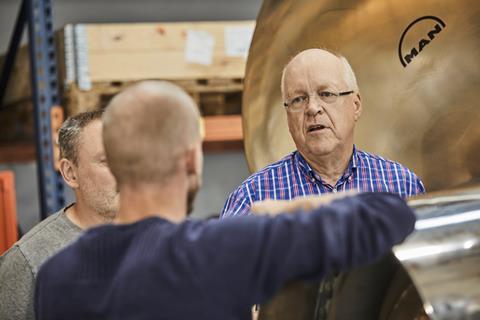 Propellers are about as efficient as they can be, says Jens Ring Nielsen (Image: MAN ES)